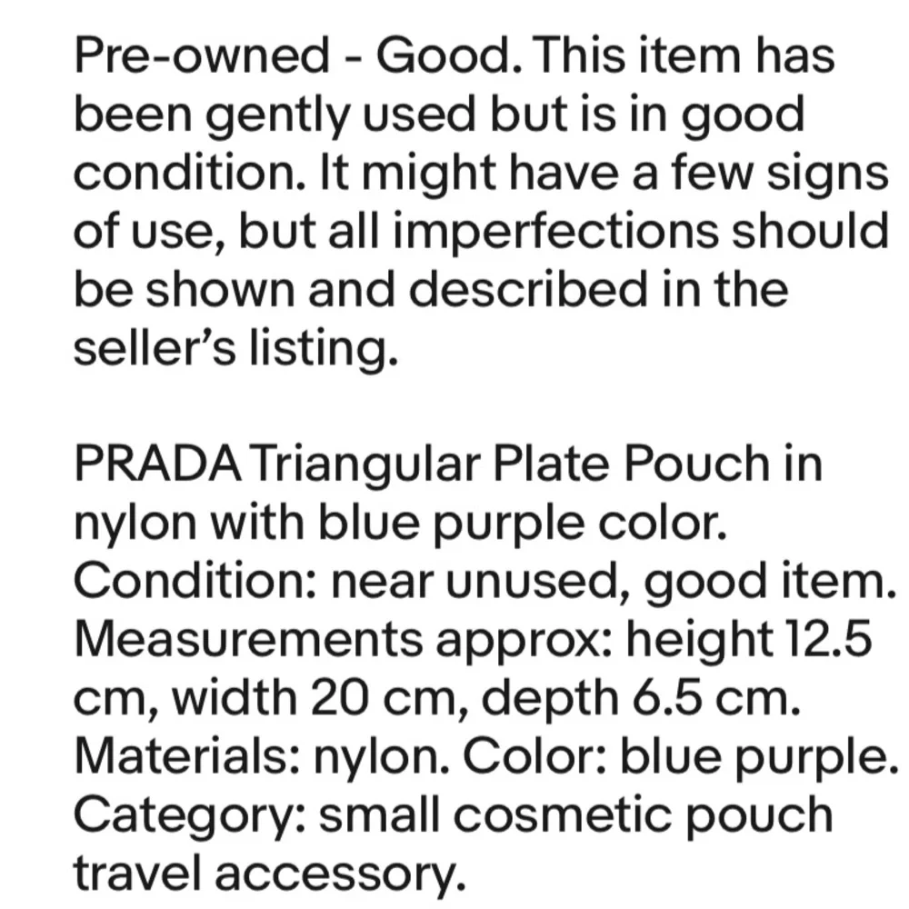 Prada Blue Cosmetic Bag - Picture 13 of 13